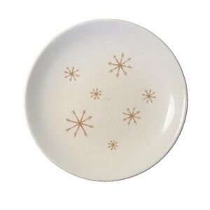 Vintage Royal China STAR GLOW 6 3/8" Bread/Dessert Plate Gold Starburst MCM